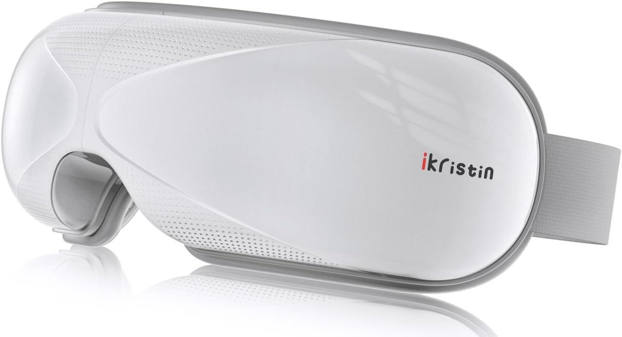 Масажер для очей iKristin з підігрівом і музикою через Bluetooth