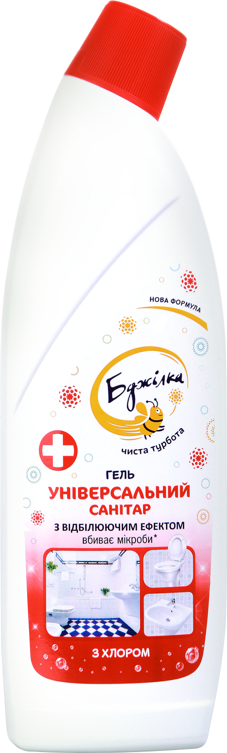 Мийний засіб Бджілка універсальний санітар з антимікробною дією 1 л 12 шт. (1655)