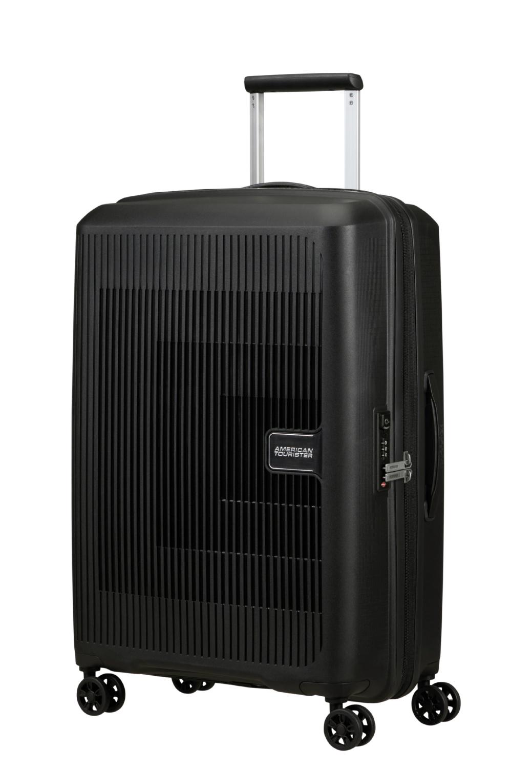 Чемодан American Tourister AEROSTEP 67x46x26/29 см Черный (MD8*09002) - фото 1