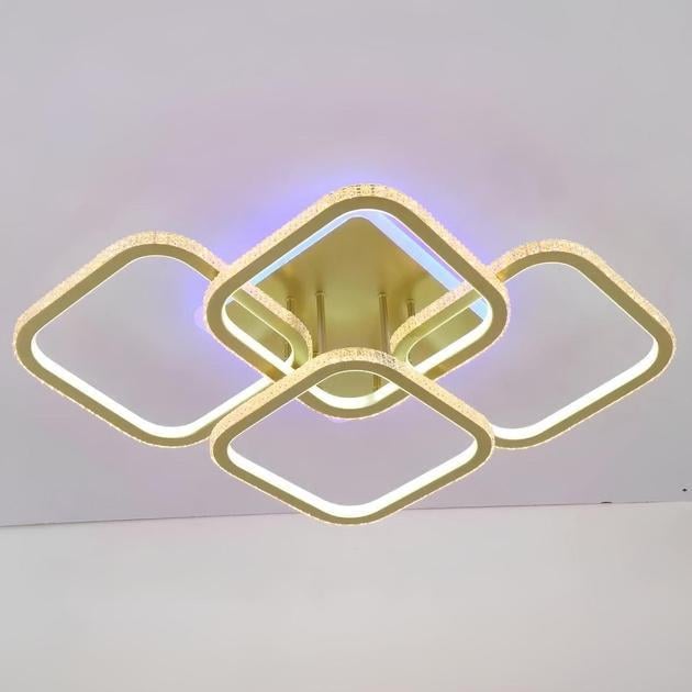 Люстра потолочная светодиодная Valeso V K29139-4+1 GD с пультом 282W (00000140447)