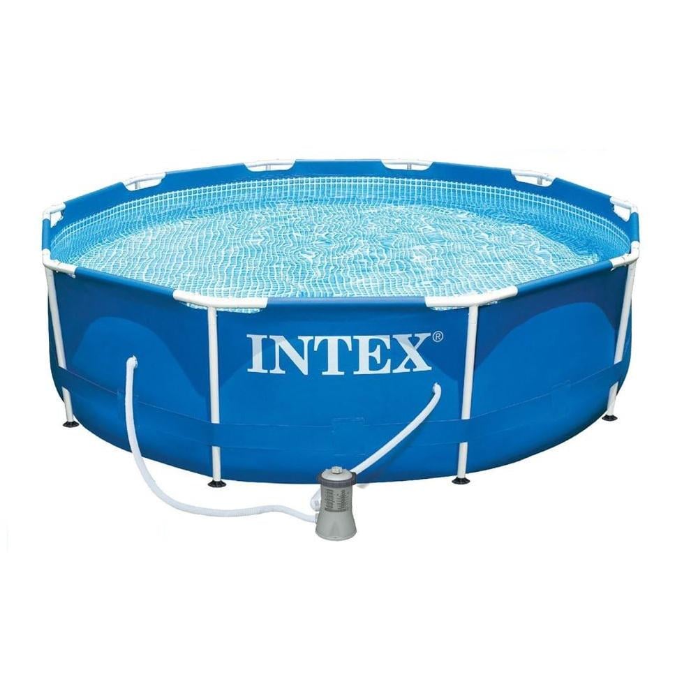 Бассейн каркасный Intex Metal Frame Pool 305×76 см с фильтр-насосом (28202)