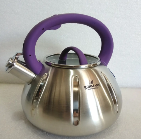 Чайник со свистком Bohmann для газовой/индукционной плиты 3 л (BH 9918 violet)