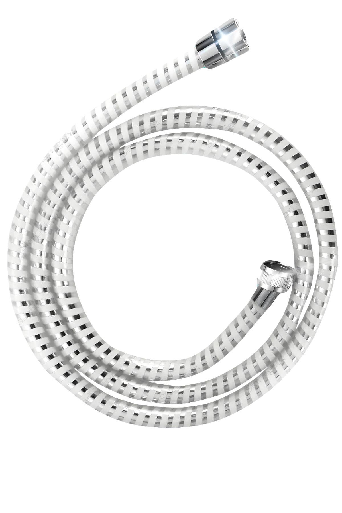 Шланг для душа Aquavita силиконовый 1,5 м Серебряный (373829211)