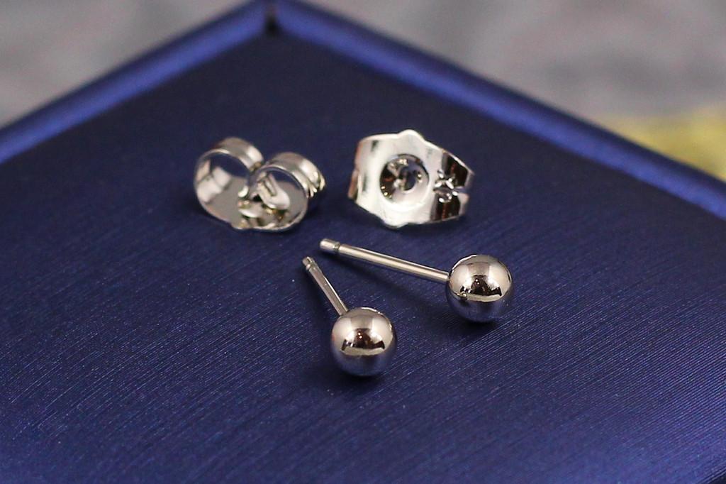 Сережки гвоздики Xuping Jewelry Кульки 4 мм Сріблястий (1933543242)