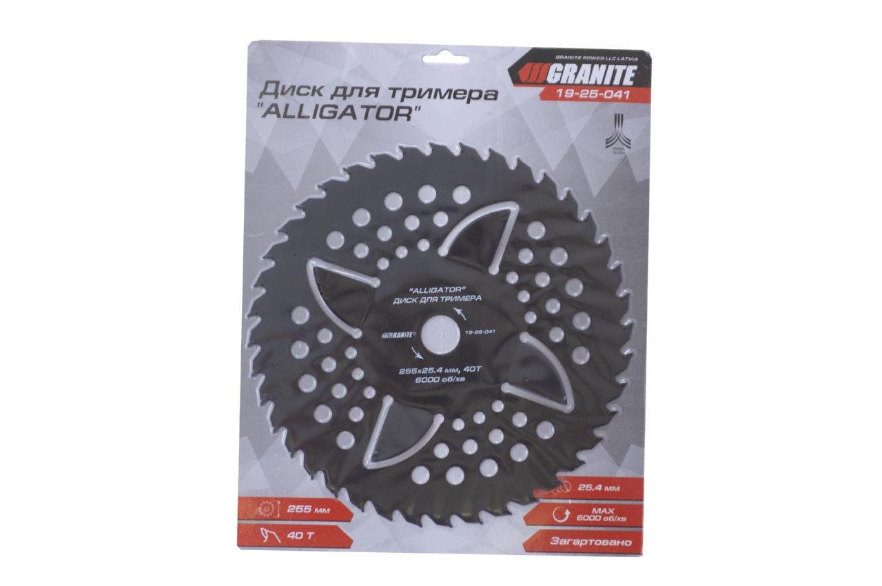 Диск для тримера GRANITE Alligator 19-25-041 255 мм x 40 Т