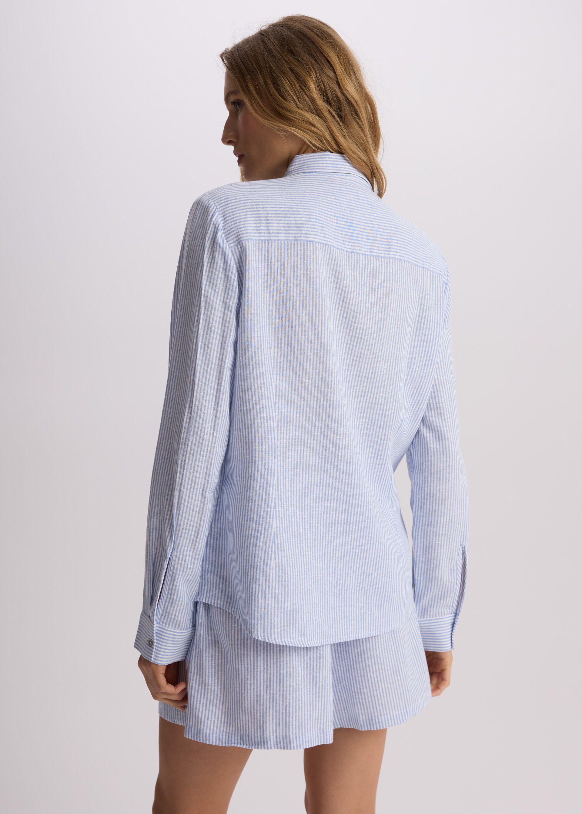 Сорочка жіноча Diverse EFAF L Біло-світло-блакитний (5905384126887) - фото 5 Сорочка жіноча Diverse EFAF L Біло-світло-блакитний (5905384126887) - фото 5