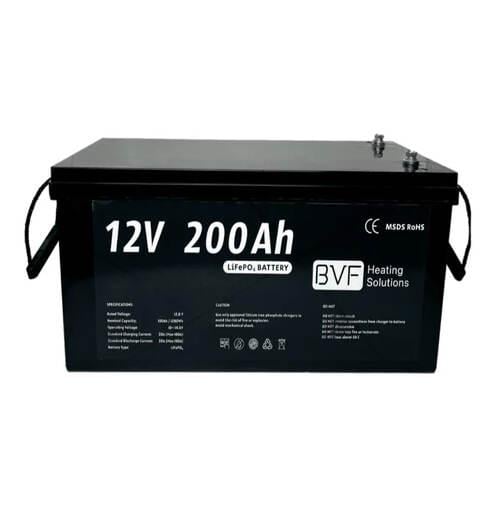 Аккумулятор литий-железо-фосфатный BVF 12V 200 Ah BMS с экраном (BVF-12v200A-SN)