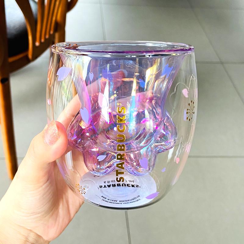Чашка Starbucks 2020 Purple Sakura Cat Paw Double Wall Glass Cup Mug котяча лапка - фото 5 Чашка Starbucks 2020 Purple Sakura Cat Paw Double Wall Glass Cup Mug котяча лапка - фото 5