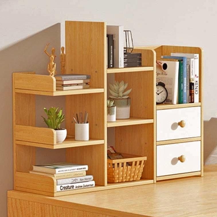 Полка-надстройка настольная из дерева Талмер карри-зефир (АКД-00900320)