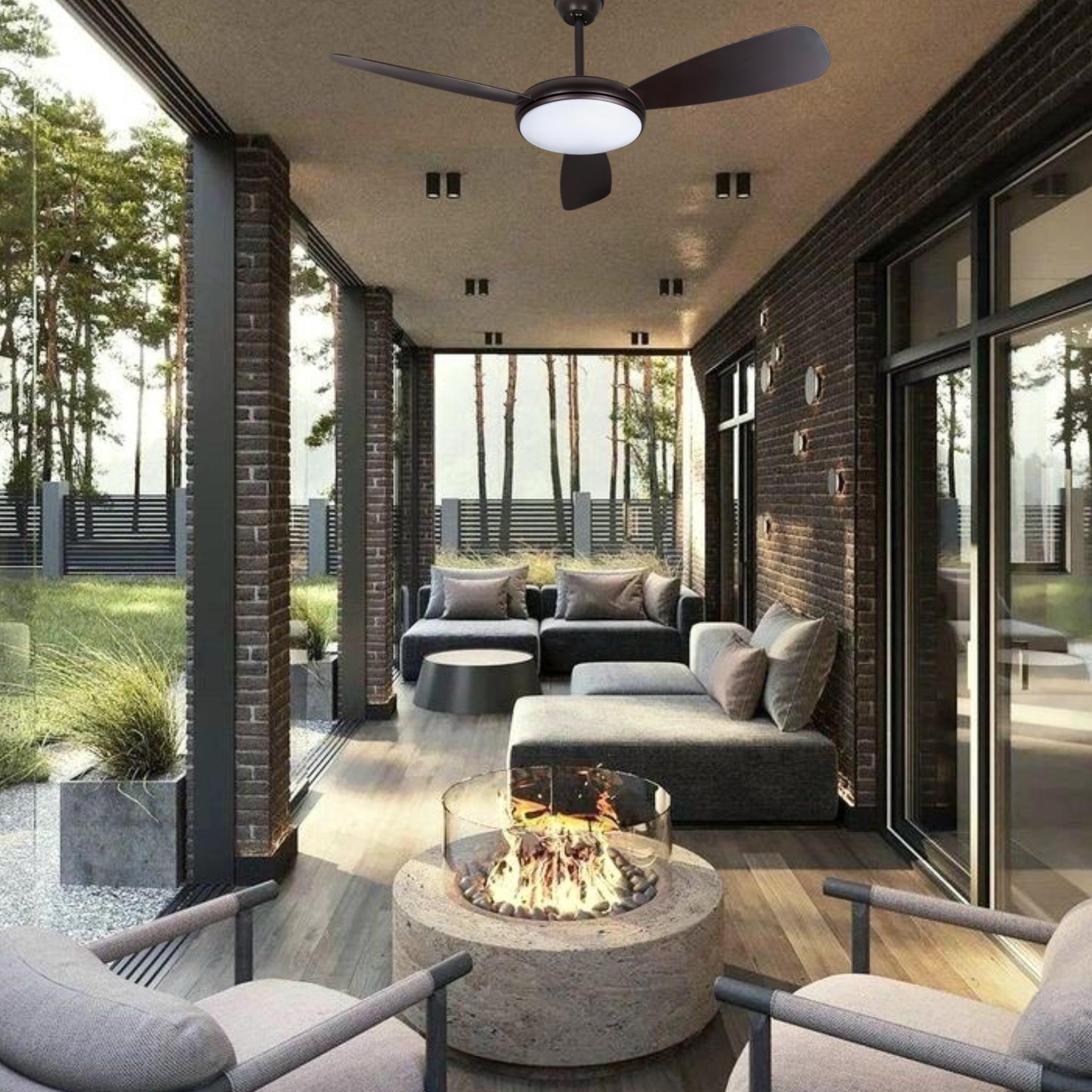 Люстра-вентилятор з пультом 30W 130 см Чорний (94-7102 (52) BK) - фото 2 Люстра-вентилятор з пультом 30W 130 см Чорний (94-7102 (52) BK) - фото 2