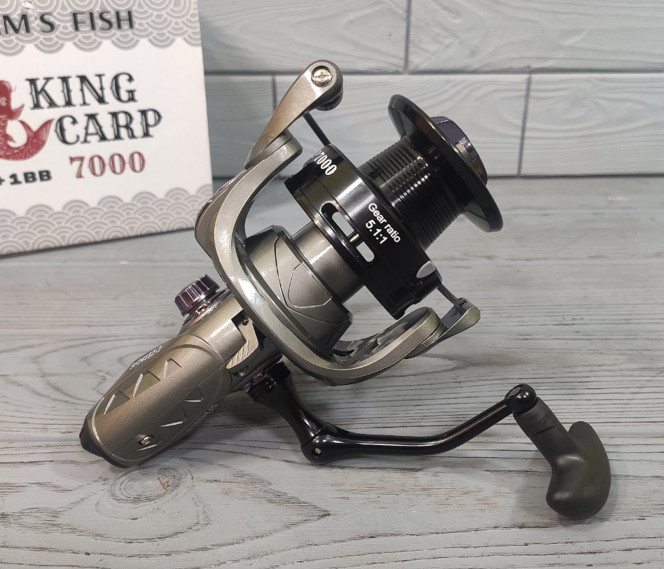 Катушка рыболовная Sams Fish King Carp 7000 7+1bb SF24157-7 с бейтраннером для карповой ловли - фото 6