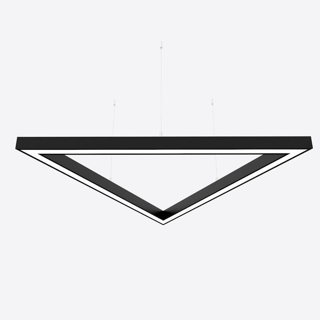Светильник светодиодный X-LED 120 Вт треугольник 3x880 мм Черный (LSNTri-120b)