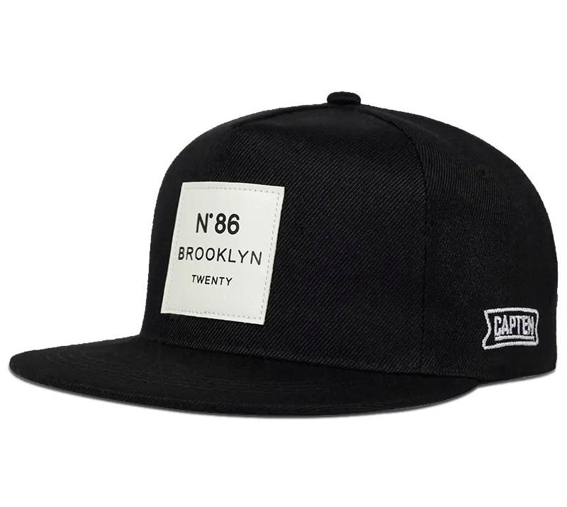 Кепка снепбек Wuke Brooklyn N86 B466 с прямым козырьком унисекс one size Черный - фото 1