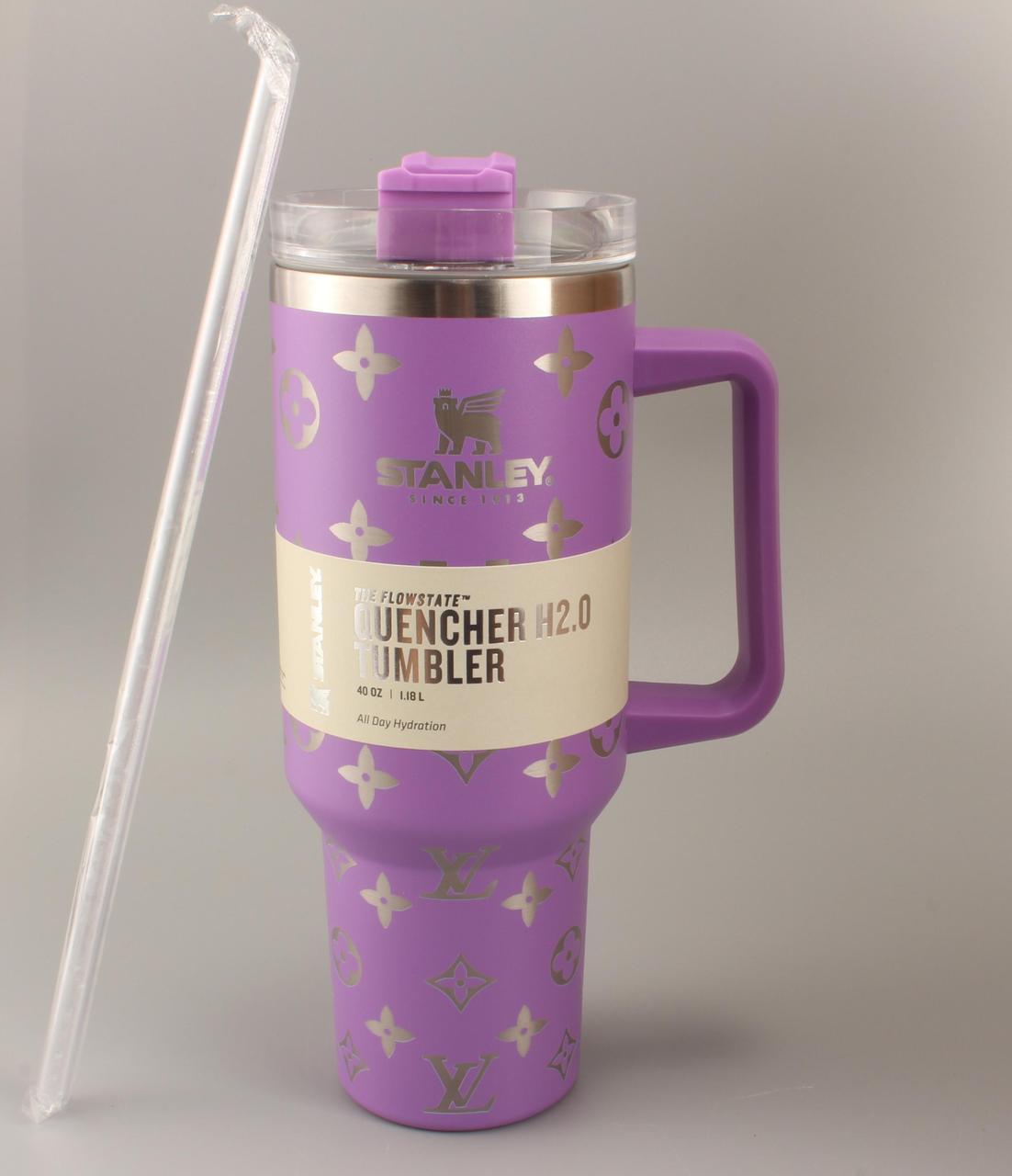 Термочашка Stanley Quencher H2.0 Tumbler из нержавеющей стали 1,18 л Pastel Purple Monogram (KT6007840)