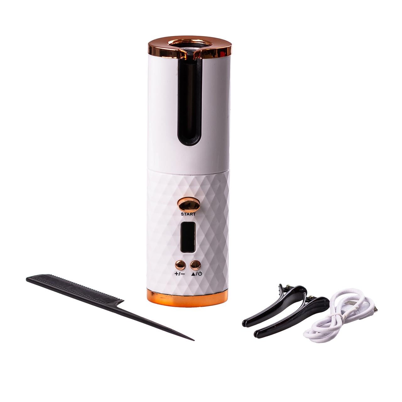 Стайлер для волос автоматический беспроводной 6 режимов Белый (3589)