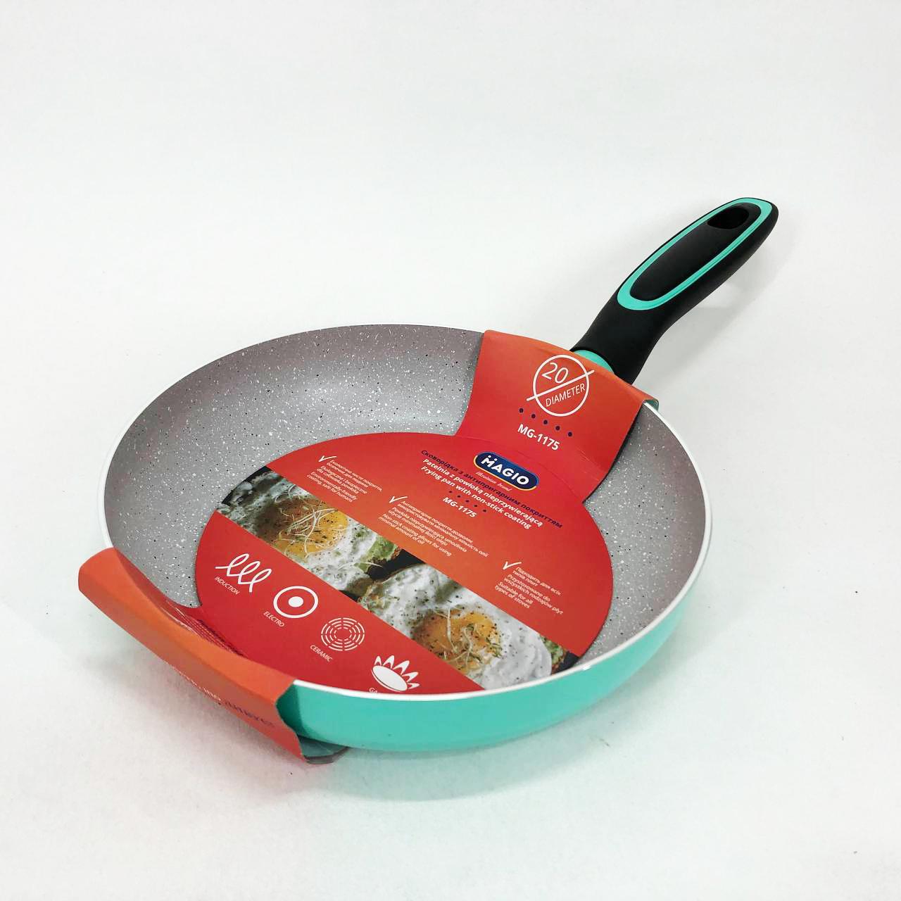 Сковорода Magio з мармуровим та антипригарним покриттям 20 см (MG-1175) Сковорода Magio з мармуровим та антипригарним покриттям 20 см (MG-1175)
