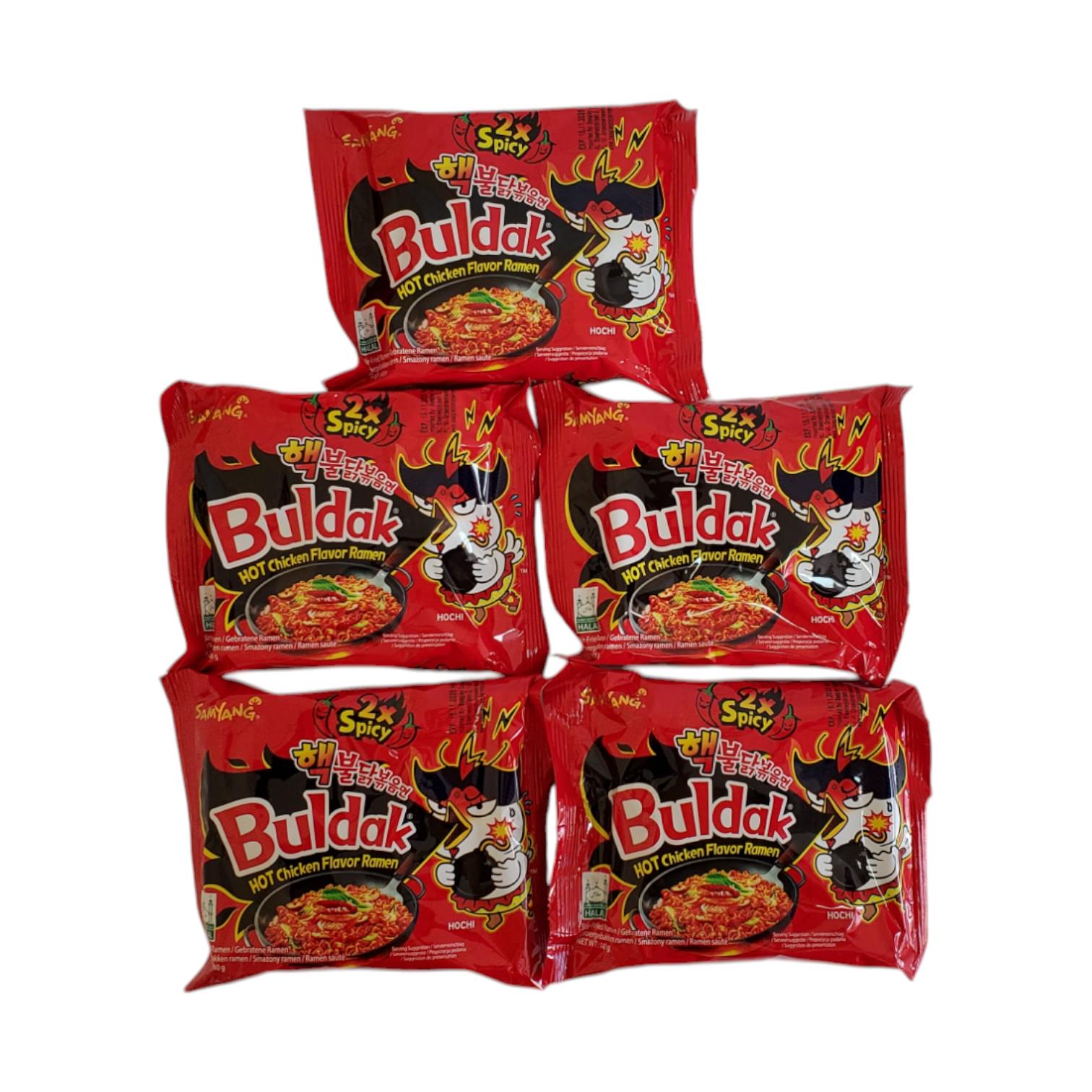 Набор лапша рамен Samyang Buldak 2xSpicy с курицей очень острая 140 г 5 шт. (SET5180844)