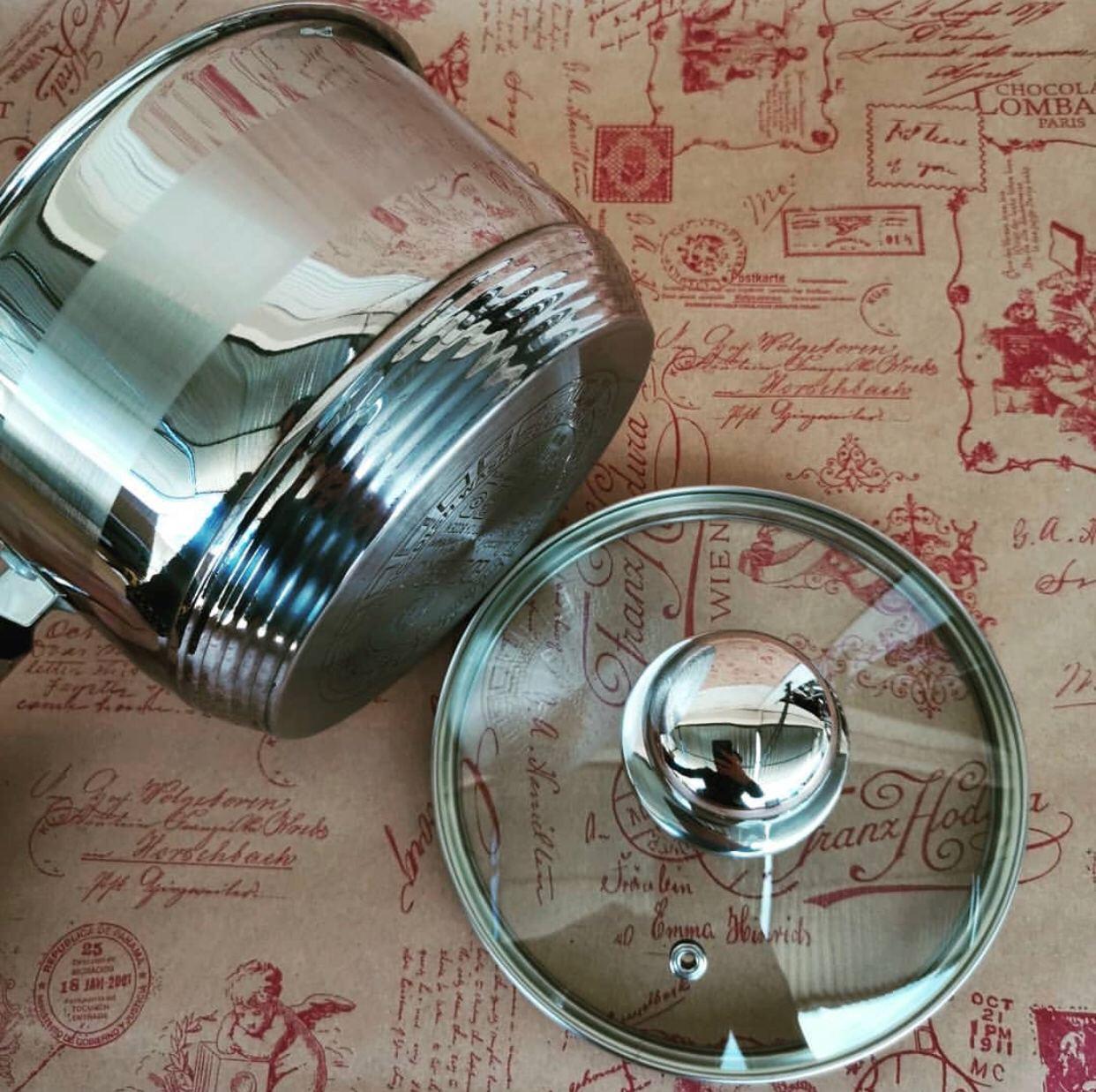 Ківш зі скляною кришкою Edenberg з індукційним дном 1,5 л (EB-3033) - фото 5 Ківш зі скляною кришкою Edenberg з індукційним дном 1,5 л (EB-3033) - фото 5