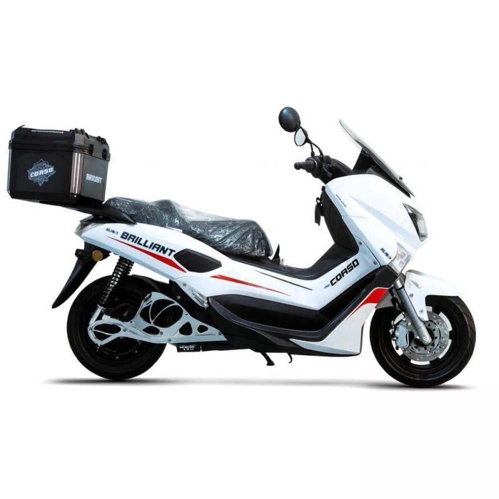 Електроскутер двомісний Corso Brilliant 2000W 72V/32Ah Білий (29105587)