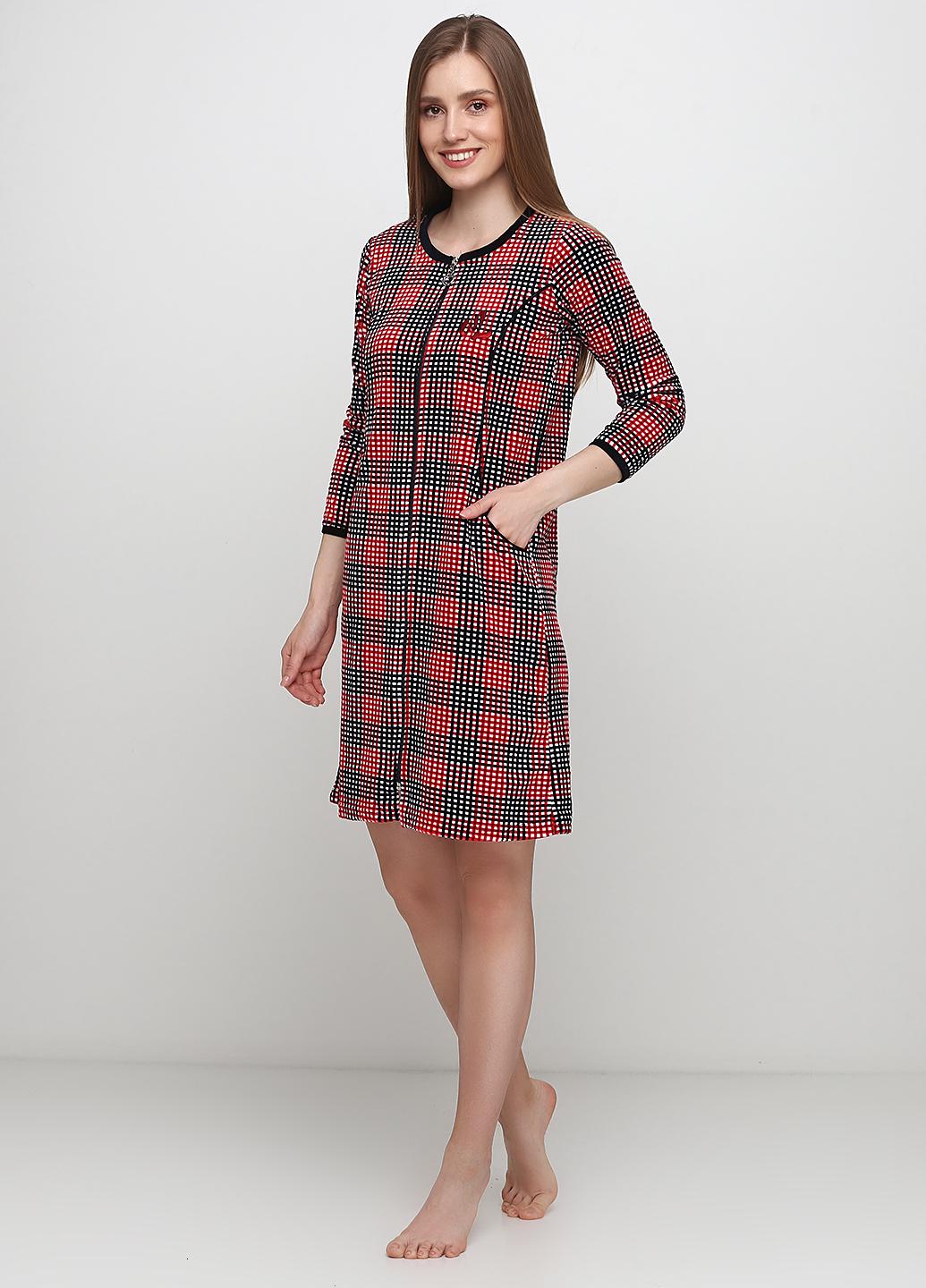 Халат женский Wild Love M Разноцветный/Коралловый (20006)