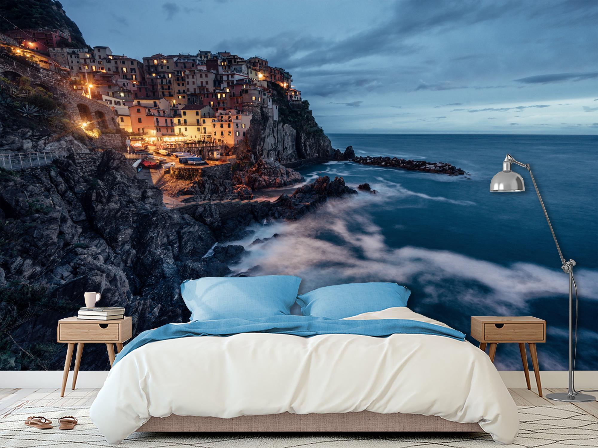 Фотообои флизелиновые Upstream Город на холмистых горах у моря 180х120 см (S5NTR-108/2) - фото 7