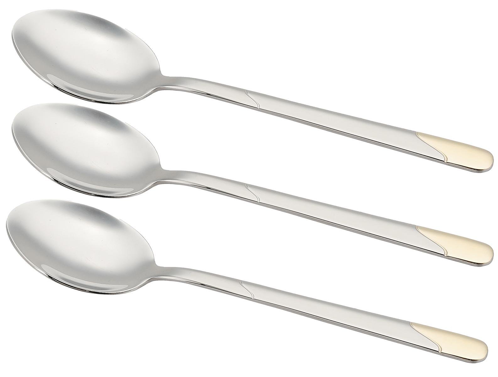 Набор столовых ложек VESTA PLATON 3 шт. Золотистый (BG-501G-L1)