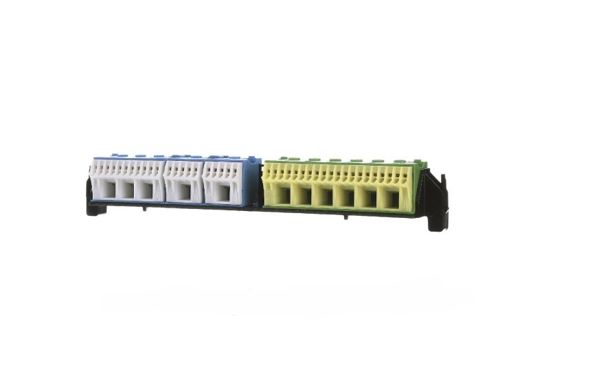 Держатель с клеммами Hager VZ464 PE/N для 4-рядных щитков volta (35562721)