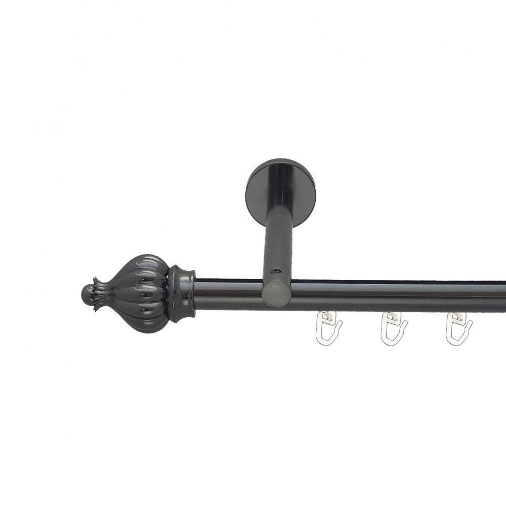 Карниз Orvit Таджа однорядный профильный 16 см 240 см Оникс (6678611)