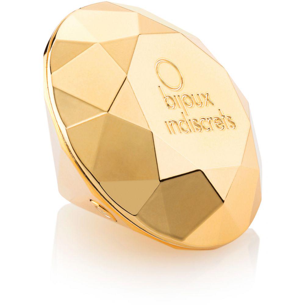 Вибратор бриллиант Bijoux Indiscrets Twenty One Vibrating Diamond Золотистый (BJ0169)