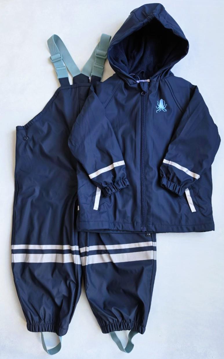 Дождевик-костюм детский Lupilu грязепруф на флисе 98-104 см (006523/512784)