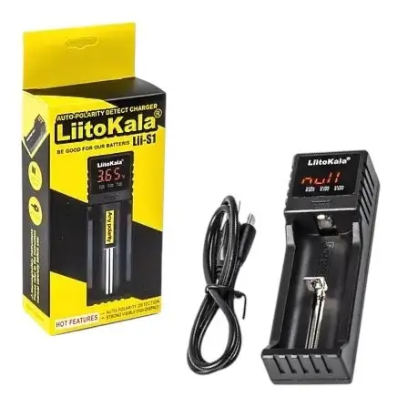 Зарядний пристрій для акумуляторів LIITOKALA Lii-S1 1 слот з індикатором (5526841595) Зарядний пристрій для акумуляторів LIITOKALA Lii-S1 1 слот з індикатором (5526841595)