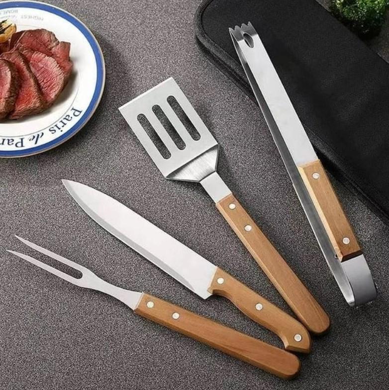 Набор для гриля и мангала 4 предмета с чехлом - фото 11 Набор для гриля и мангала 4 предмета с чехлом - фото 11