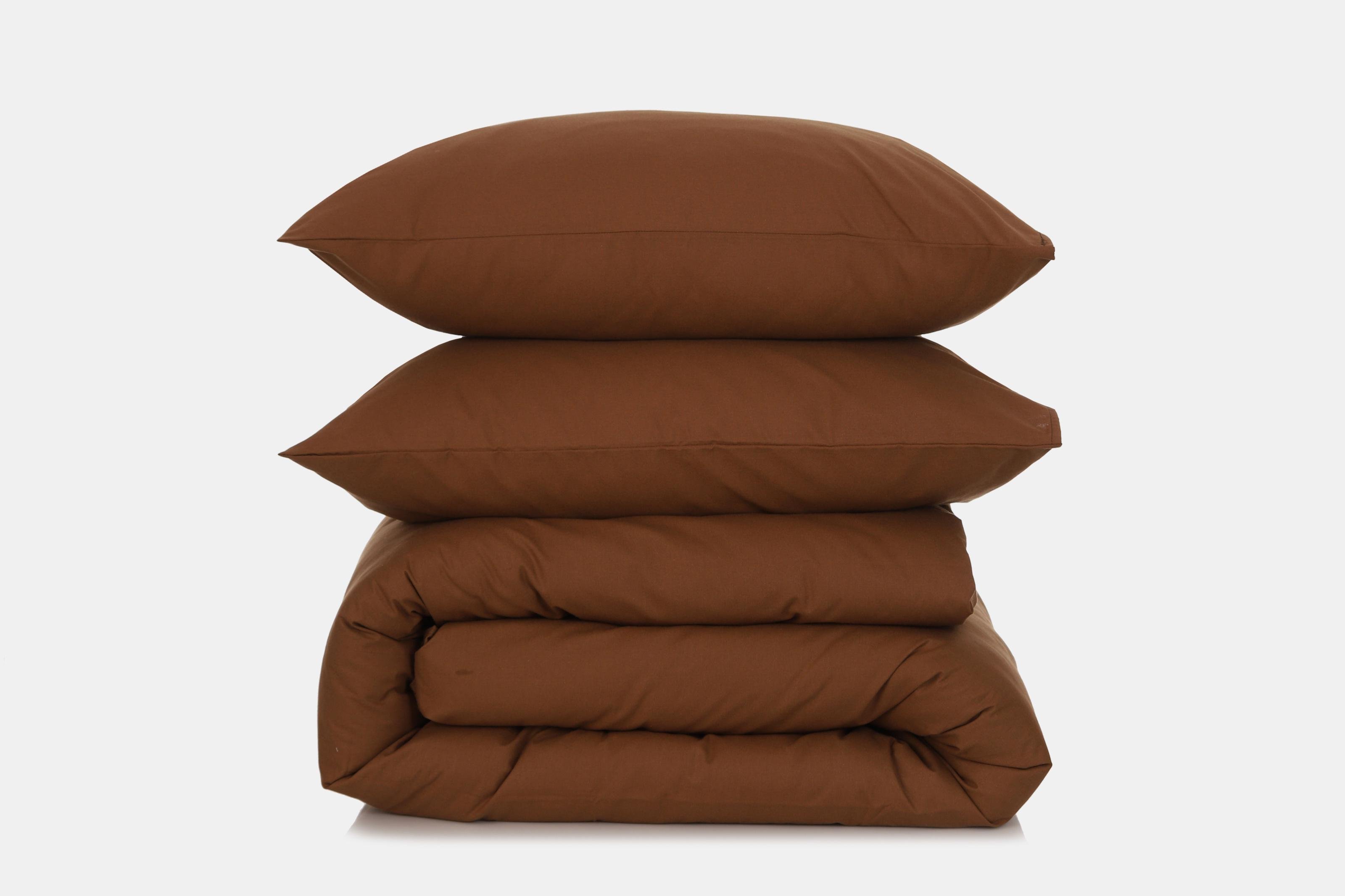 Комплект постельного белья евро Amore 1033 ранфорс Коричневый (KPB-Ae-R-1033(50x70)_) - фото 1 Комплект постельного белья евро Amore 1033 ранфорс Коричневый (KPB-Ae-R-1033(50x70)_) - фото 1