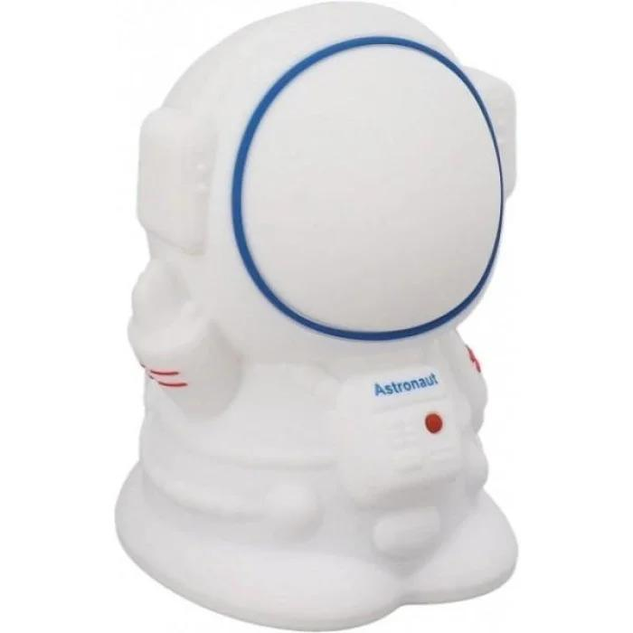 Ночник детский силиконовый Астронавт портативный 1200 мАч USB Белый (543-18)