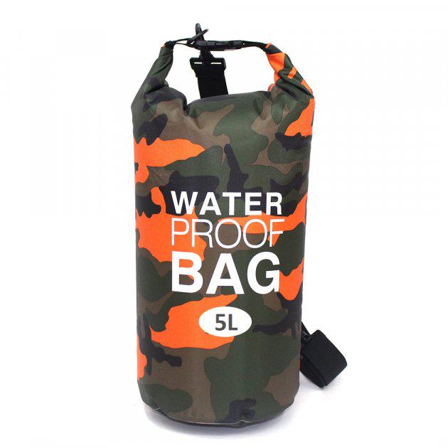 Гермомешок VelaSport Dry Bag 5L водонепроницаемый 29,5х40 см Оранжевый (00478)