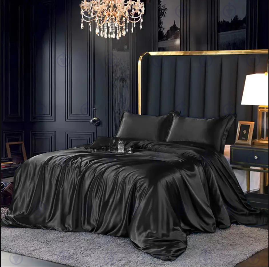 Комплект постільної білизни полуторний 4 наволочки 50х70 см/70х70 см Moka Textile Чорний (2673343595) - фото 2 Комплект постільної білизни полуторний 4 наволочки 50х70 см/70х70 см Moka Textile Чорний (2673343595) - фото 2