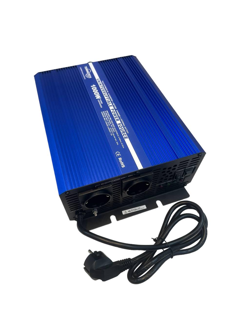 Інвертор напруги TommaTech UPS чиста синусоїда 1000 Вт (12225064)