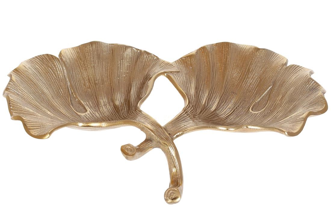 Блюдо BonaDi Гинкго двойное декоративное 32 см (438-123)