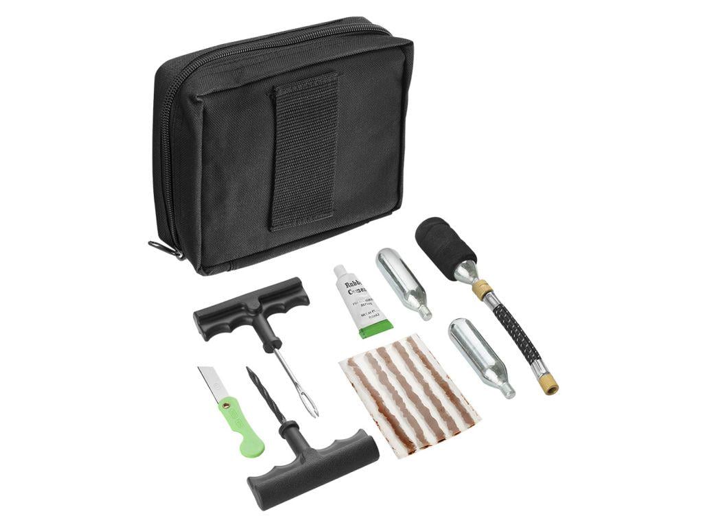 Набор для ремонта колес +CO₂ 02-02-45 в сумке Черный