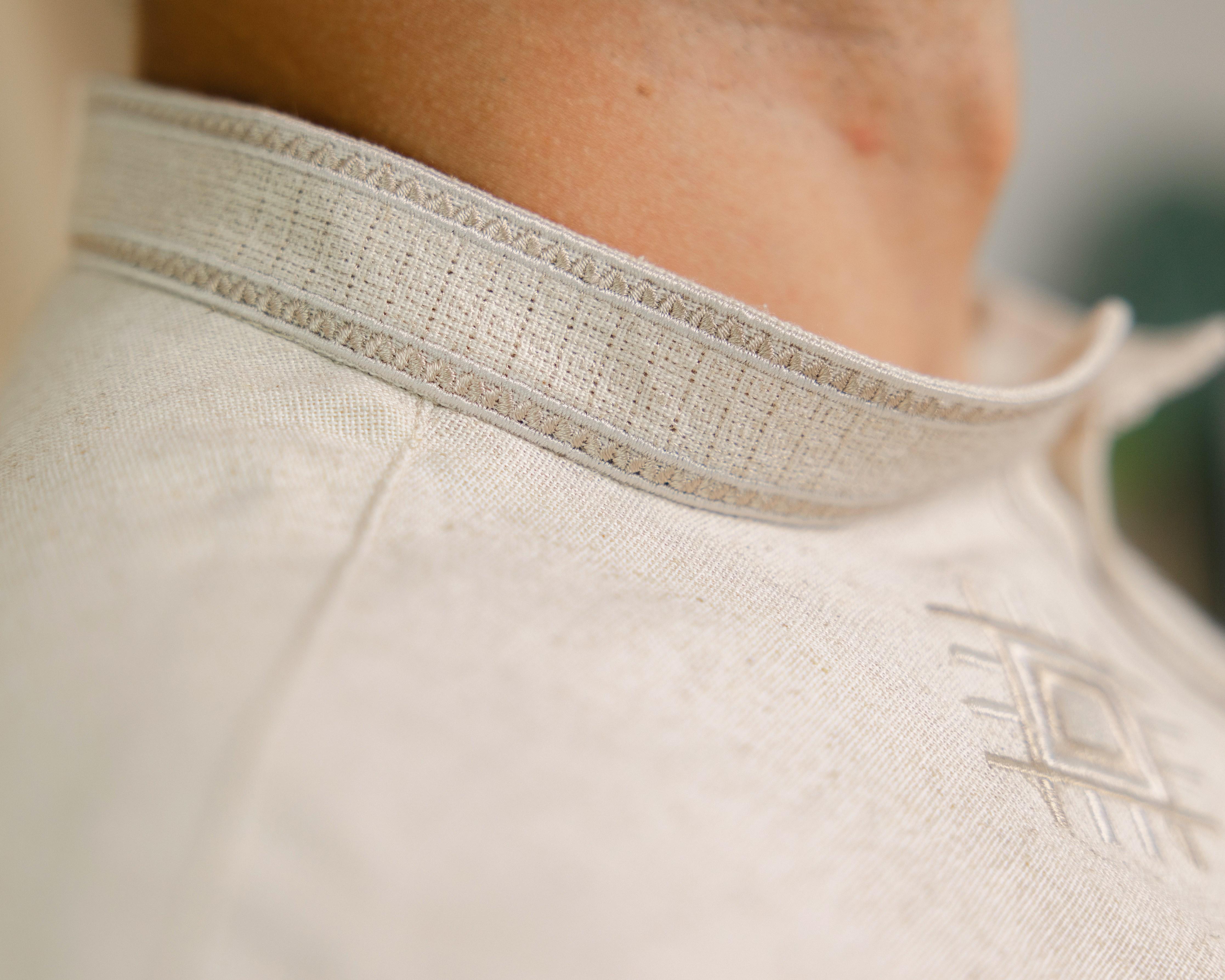 Вышиванка мужская Колос льняная S (0002230) - фото 8 Вышиванка мужская Колос льняная S (0002230) - фото 8