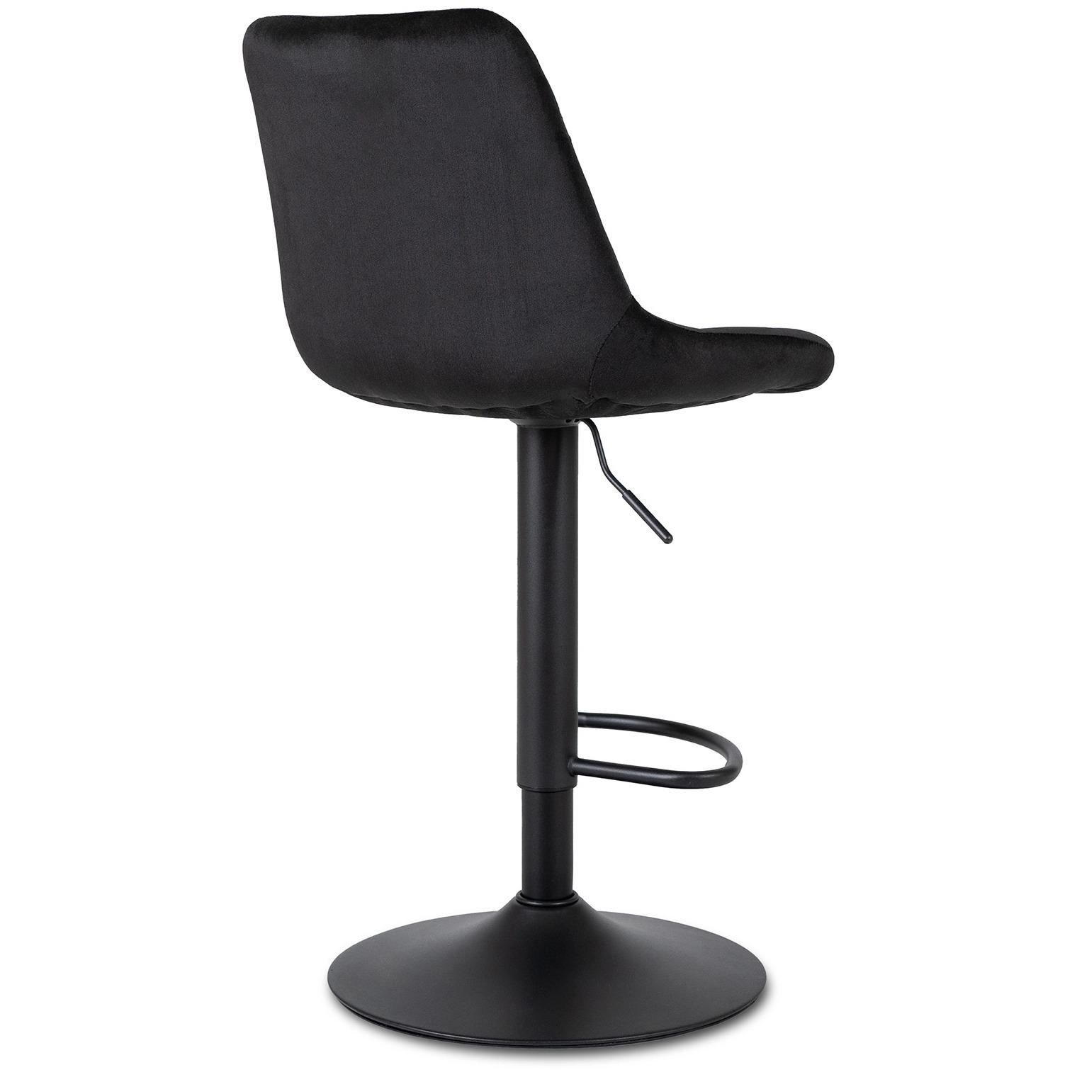 Барный стул Mebel Elite ARCOS 2 Welur Черный (ME.ARCOS2/CZ/V/H) - фото 6 Барный стул Mebel Elite ARCOS 2 Welur Черный (ME.ARCOS2/CZ/V/H) - фото 6