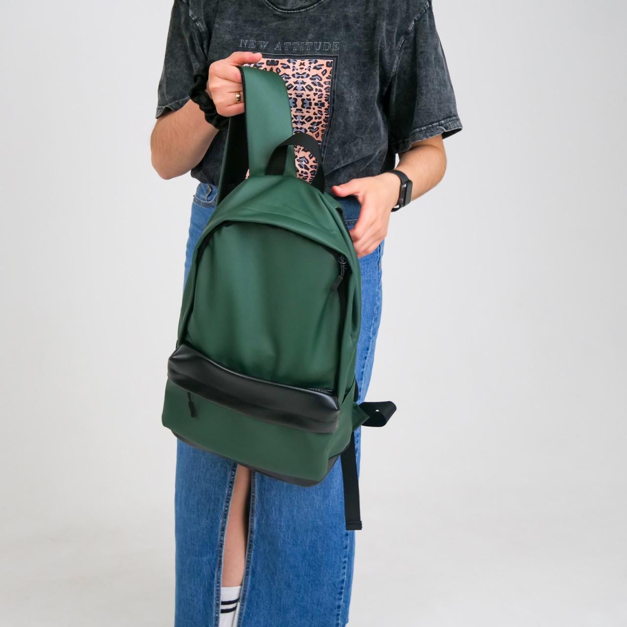 Рюкзак City в екошкірі Зелений (2193479217)