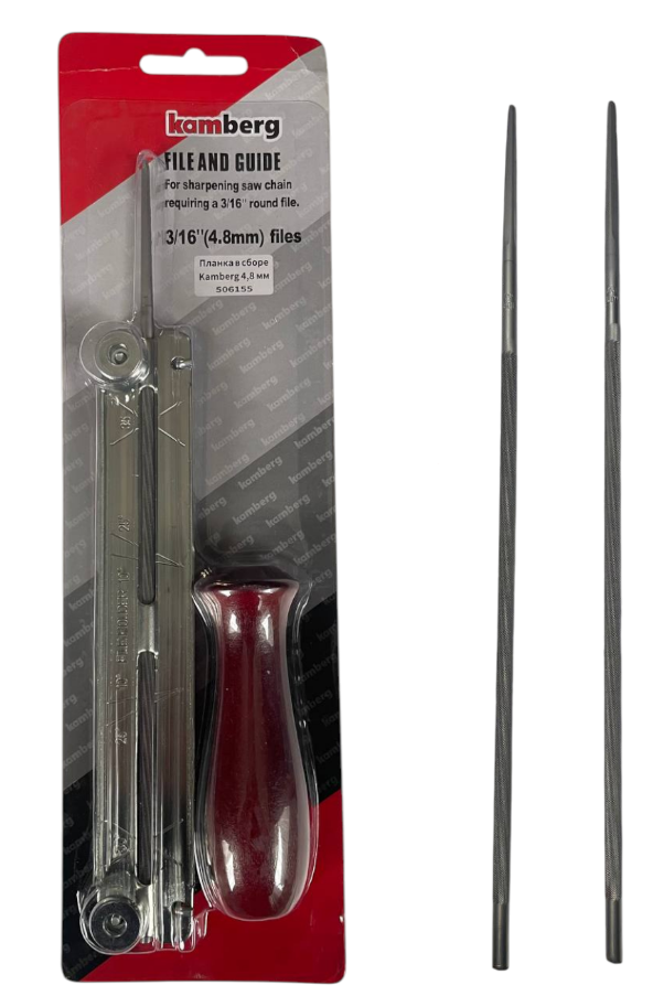 Планка для заточки цепей 4.8 мм Krok 0.325 с напильниками (30433166)