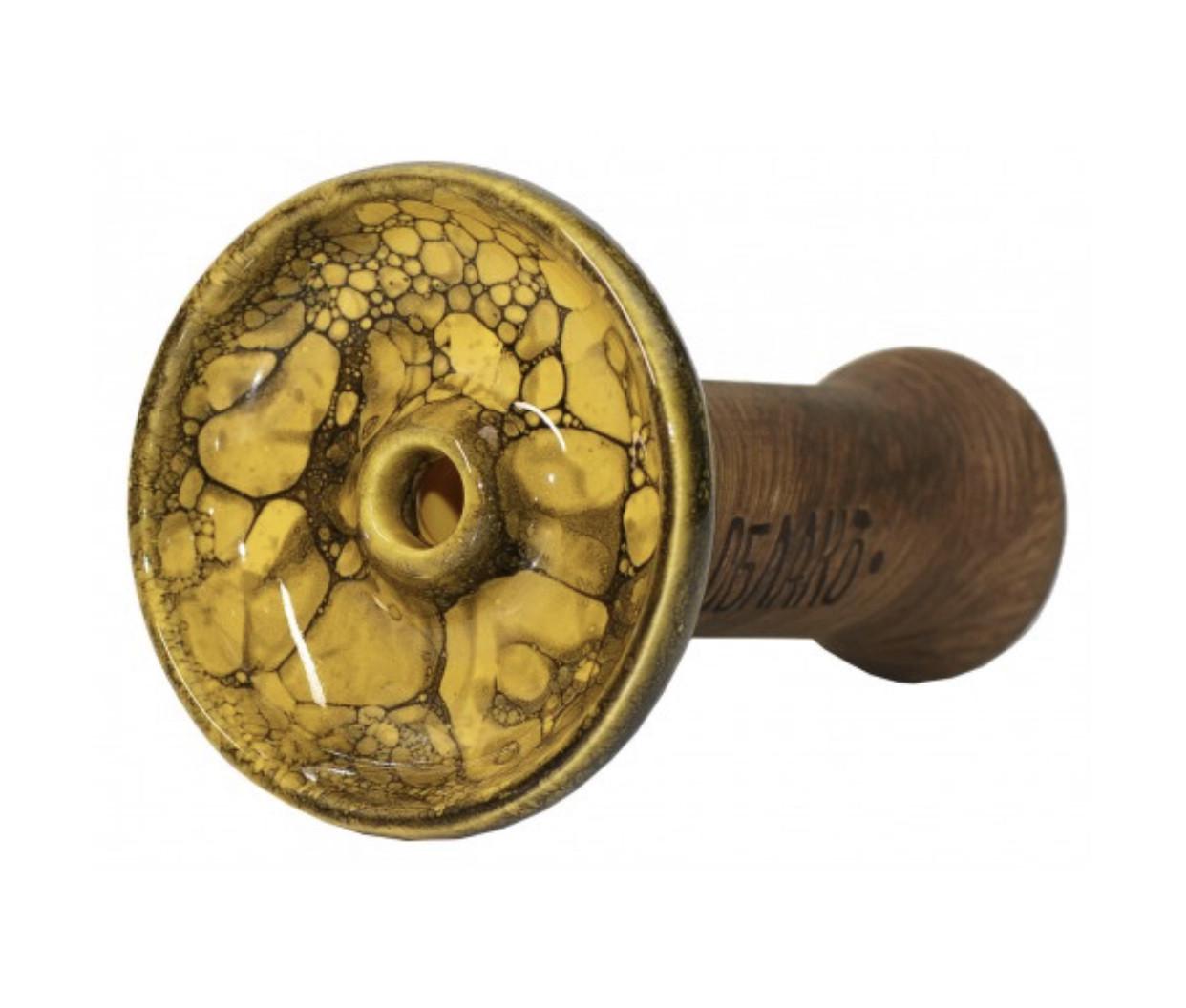 Чаша хмара Glaze top Phunnel M №54 Жовто-чорний мармур (482001822)
