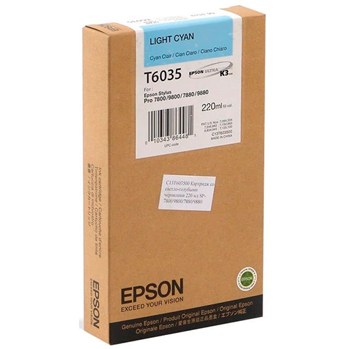 Картридж струменевий Epson T6035 для SP-7880/9880 220 мл Light Cyan (C13T603500)