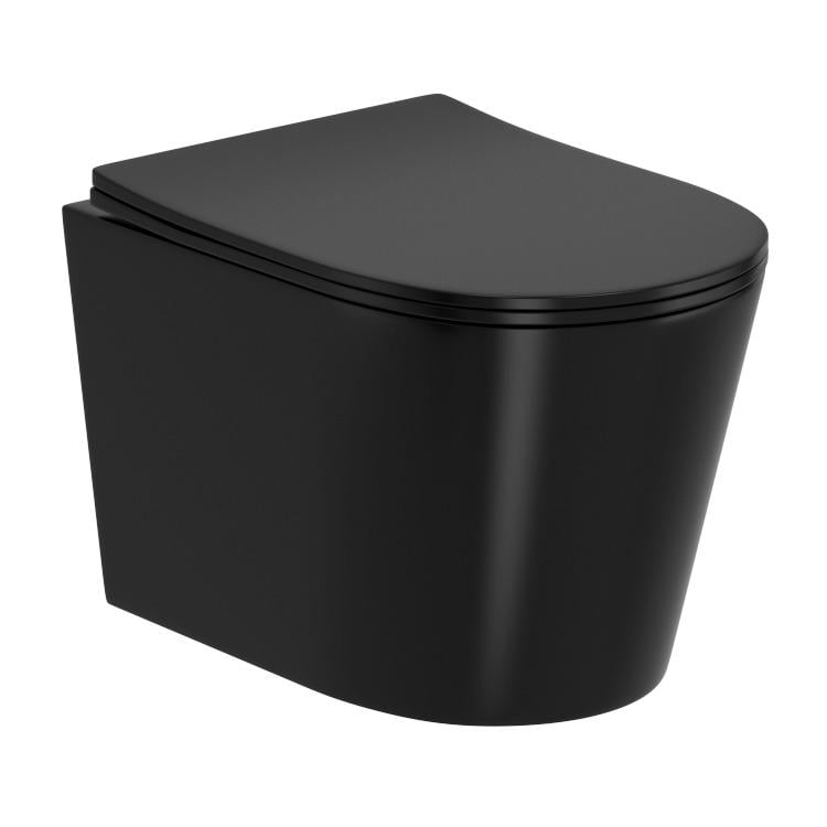 Унітаз підвісний Imprese JESS i11330MB безобідковий із сидінням з мікроліфтом (132748)