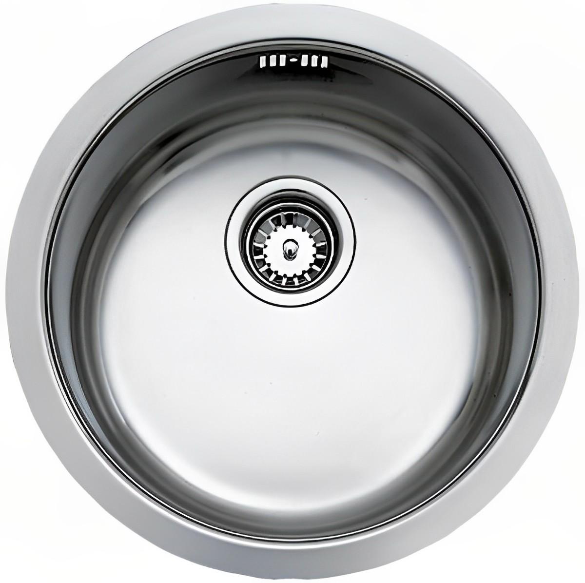 Мойка кухонная Platinum Handmade круглая из нержавеющей стали 42x42 см (000032763)