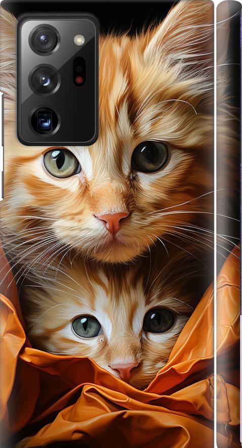 Чехол на Samsung Galaxy Note 20 Ultra Котики 2 (5664m-2051-42517)