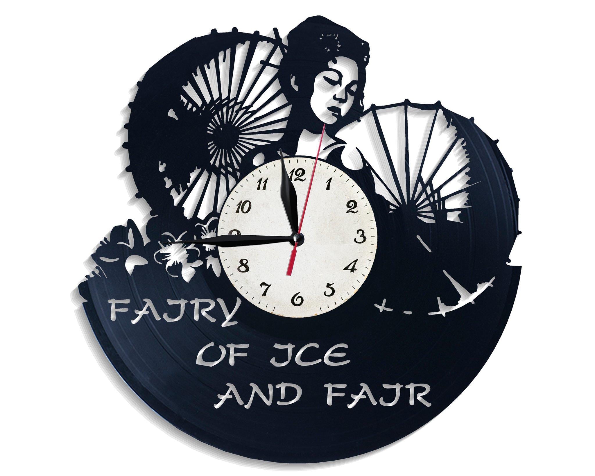 Часы настенные Гейша 2634 из виниловой пластинки