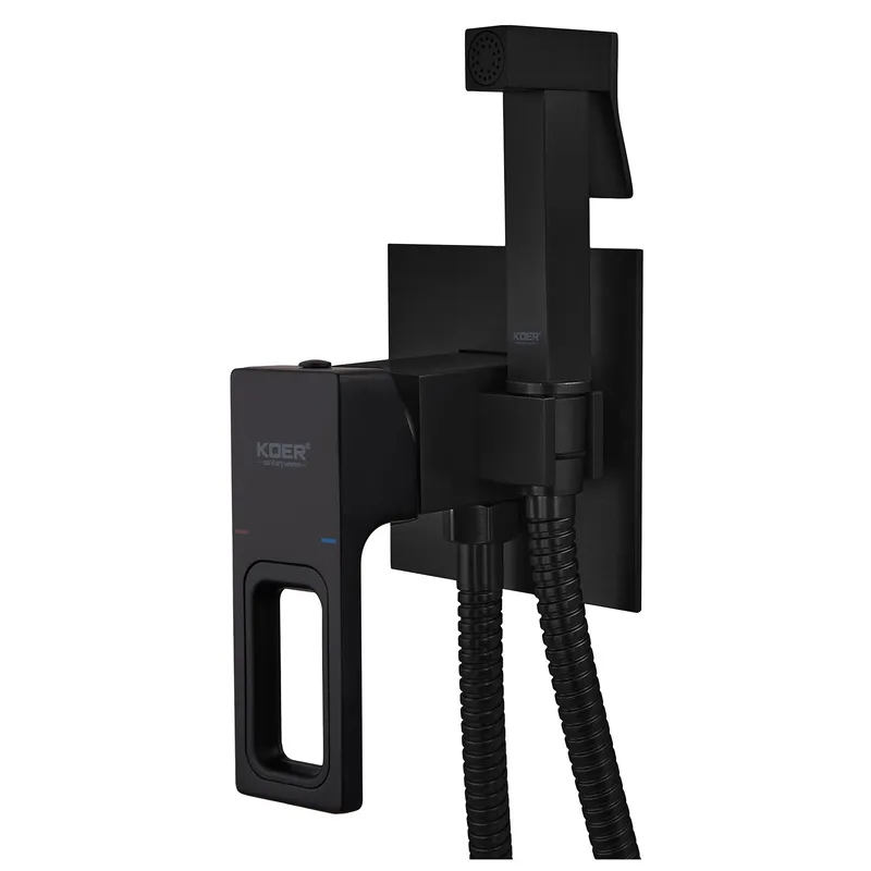 Смеситель для гигиенического душа Koer KB-23009-05 Черный (KR3511)